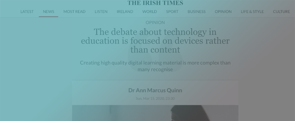 Dr. Ann Marcus Quinn talk about the importance of good design of digital resources